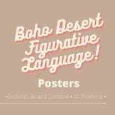 Boho Desert Figurative Language Posters