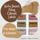 Boho Desert Filing Cabinet Labels