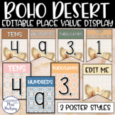 Boho Desert Place Value Display