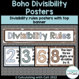 Boho Divisibility Rules Posters