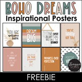 Boho Dreams Growth Mindset Posters Free