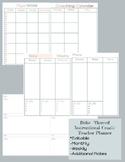 Boho Editable Instructional Coaching Calendar/ Planner