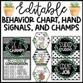 Boho Farmhouse Classroom Management: Behavior Chart, Hand 