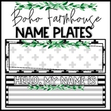 Boho Farmhouse Desk Name Plates