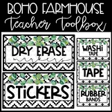 Boho Farmhouse Teacher Toolbox