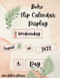 Boho: Flip Calendar Display