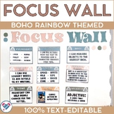 Boho Focus Wall - Bulletin Board 100% Text-Editable