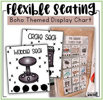 Preview of Boho Flexible Seating Chart (Editable in PowerPoint)