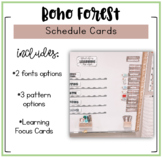 Boho Forest Schedule Cards (Editable)