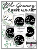 Boho Greenery Cursive Alphabet 7 Different Designs! #laboroflove