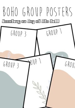 Preview of Boho Group / Rotation Posters