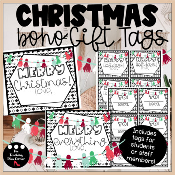 Christmas Holiday Gift Tags by The Teaching Diva Corner | TPT