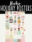 Boho Holiday Posters| Christmas Decor| Winter Decor| December