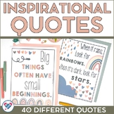 Boho Inspirational Quotes Posters Classroom Decor