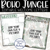 Boho Jungle Meet the Teacher Welcome Letters