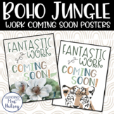 Boho Jungle Work Coming Soon Posters