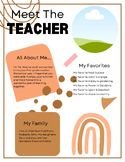 Boho Meet the Teacher Flyer-Editable