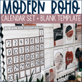 Boho Classroom Decor - Calendar Kit