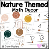 Boho Middle School Math Classroom Decor Bundle Neutral