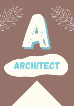 Preview of Boho Minimalist Careers Alphabet Bunting for College and Career Readiness