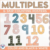 Boho Multiples and Skip Counting Posters
