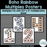 Boho Multiplication Posters - Mixed Prints