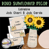 Boho Music Classroom Decor: Editable Job Chart & Job Cards