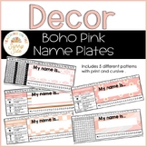 Boho Name Plates *Editable*