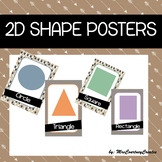 Boho Neutral 2D Shape Posters