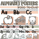 Boho Neutral Alphabet Posters | Large Classroom Alphabet L