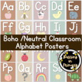 Boho / Neutral Classroom Alphabet Posters