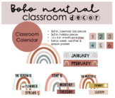 Boho Neutral Classroom Calendar