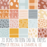 Boho Neutral Digital Papers - Oh Hey Pretty Pieces