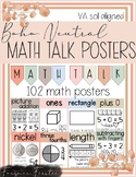 Boho Neutral Math Talk Posters