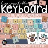 Boho Neutral Chromebook Keyboard Keys Bulletin Board | Lar