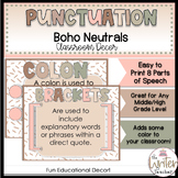 Boho Neutral Punctuation Posters