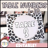 Boho Neutral Table Numbers