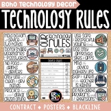 Digital Citizenship Posters and Punch Cards - Editable - Erintegration