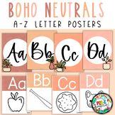Boho Neutrals Classroom Decor | A-Z Letter Posters | Plant
