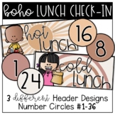 Boho Neutrals Printable Hot Cold Lunch Student Check In Da