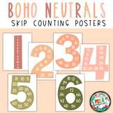 Boho NeutralsClassroom Decor | Skip Counting Posters Decor
