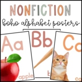 Boho Nonfiction Alphabet Poster with Real Pictures | Orton