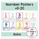 Boho Number Posters (#0 - 20) | Oh Happy Day Colors