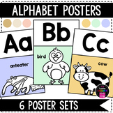 Boho Pastel Rainbow Alphabet Posters Classroom Decor