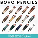 Boho Pencil Clipart commercial use SET 2