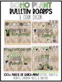 Boho Plant Bulletin Boards & Classroom Decor