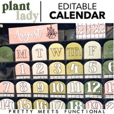 Boho Plant Calendar Set Display for Flip Calendar or Pocke