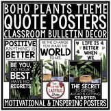 Boho Plant Theme Classroom Door Décor Motivational Posters