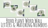 Boho Plant and Polka Dot Word Wall & Numbers