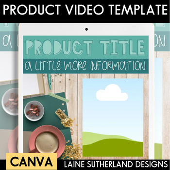 Preview of Boho Product Canva Template